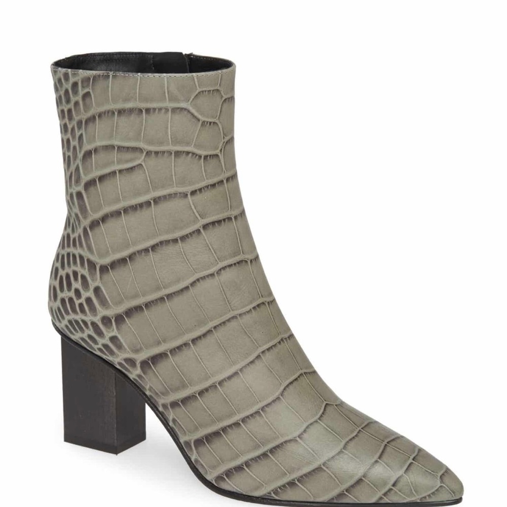 Freda Salvador fia croc embossed boot!